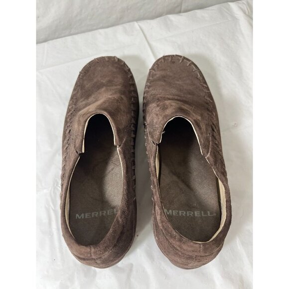 Merrell Women's Wild Senna Espresso  Brown Suede  Moccasin Loafers Size 6 - Picture 9 of 11